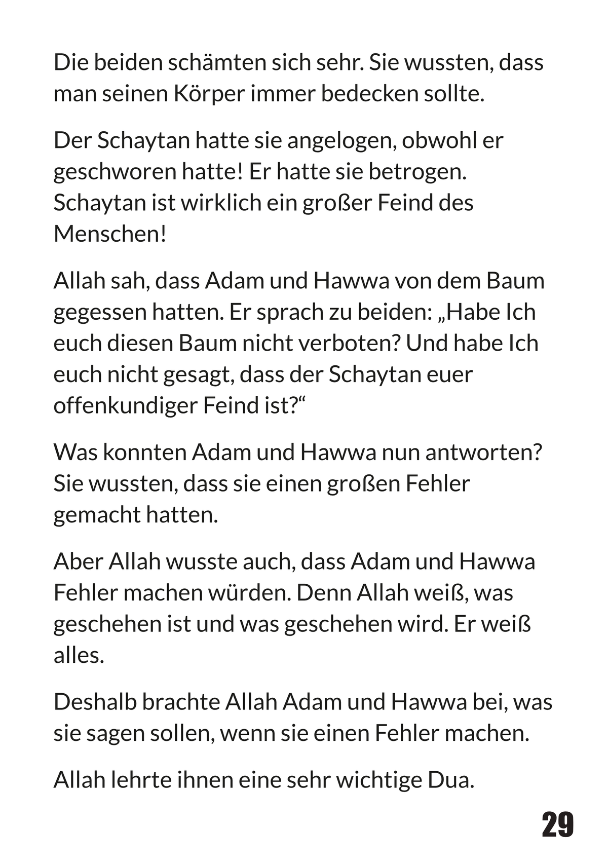 Prophet Adam Kinderbuch – Innenseite mit Illustration 4