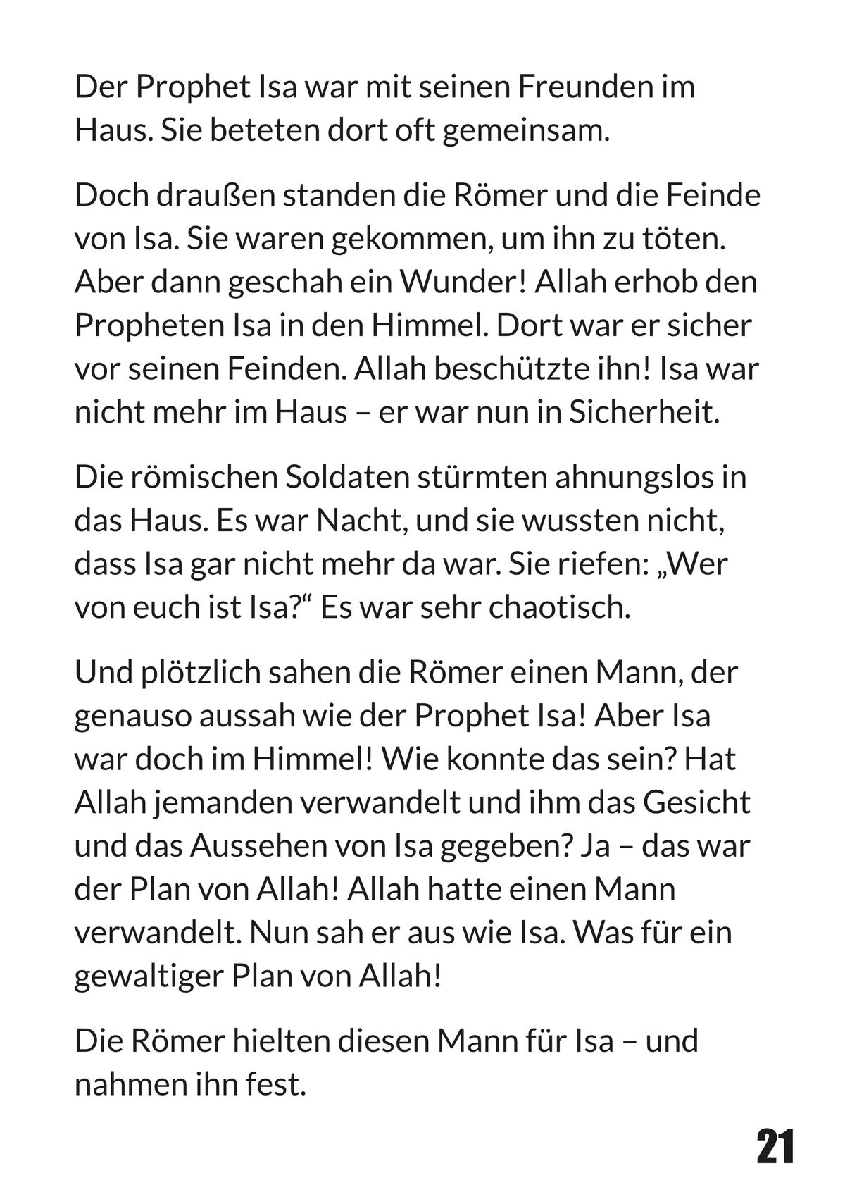 Prophet Isa Kinderbuch – Innenseite mit Illustration 4